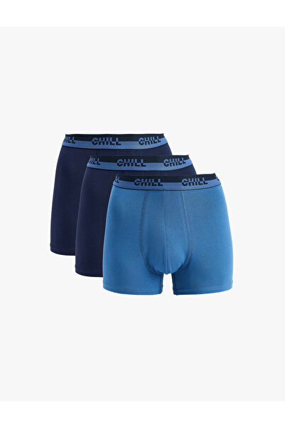 Koton 3-Piece Boxer Set with Cotton Print Detail