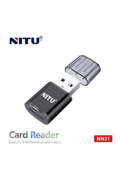NITU Dual Slot USB-A Reader for SD/MicroSD/SDHC - USB 3.2 Gen 1, Up to 104MB/s,