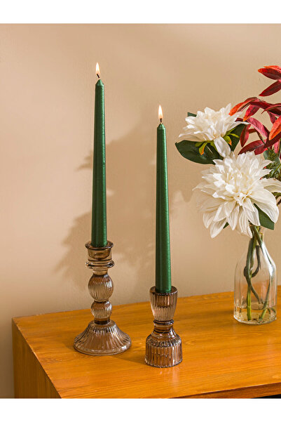 LC Waikiki Cc Collection’dan LCW HOME Yeşil Dekoratif Şamdan Mum 2'li
