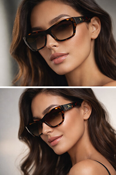 Daniel Klein %100 Polarize UV400 Korumalı - 54 Ekartman Prada Modeli Leopar D...