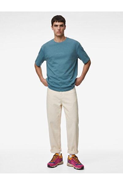 Koton Regular Fit Short Sleeve Crew Neck Cotton Printed T-Shirt