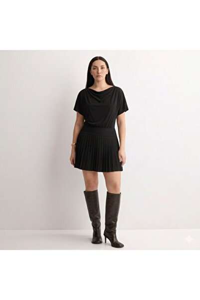 Weyeze Pleated Mini Dress