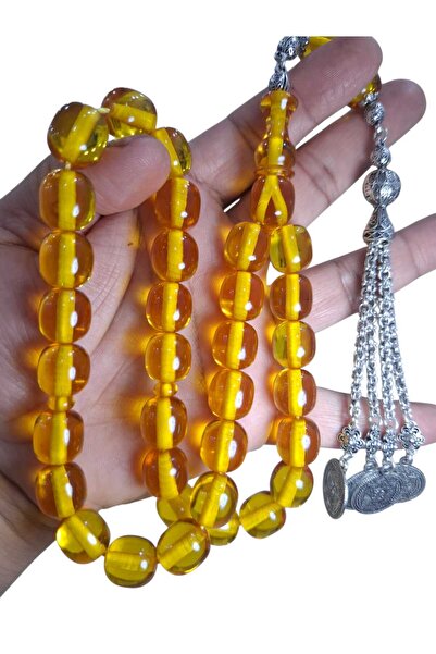 Cekke Tesbih Original Fire Amber 14*15 mm XXL Collectible Large Prayer Beads
