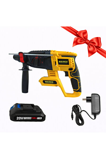 Wainer Ciocan rotopercutor SDS-Plus fără fir 20V RH2, baterie 2.2J + 4Ah