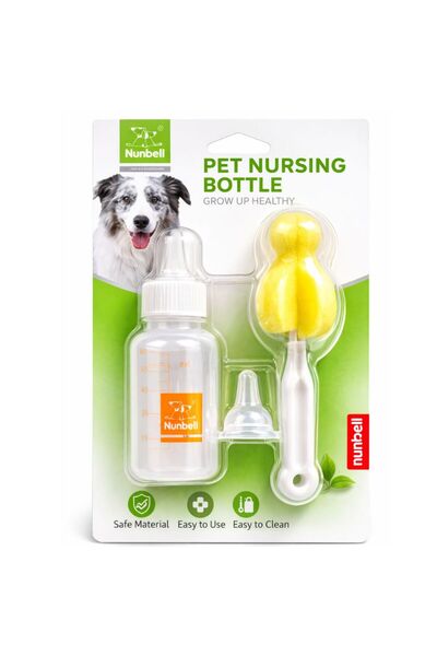 Top Ingrediente Biberon Pentru Animale cu Perie Curatare si 2 Tetine - 60 ml