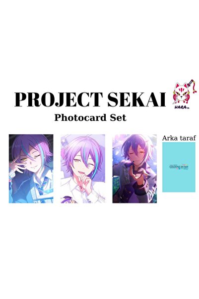 Hara Company Project Sekai Kamishiro Rui Photocard Seti / Koleksiyon Kartı Seti