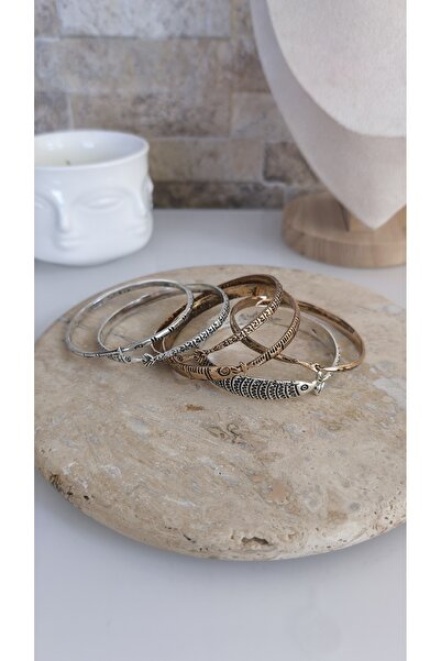 VOBEEYKU Brand Model Fish Figure Detail Multi Two Color Bracelet Set