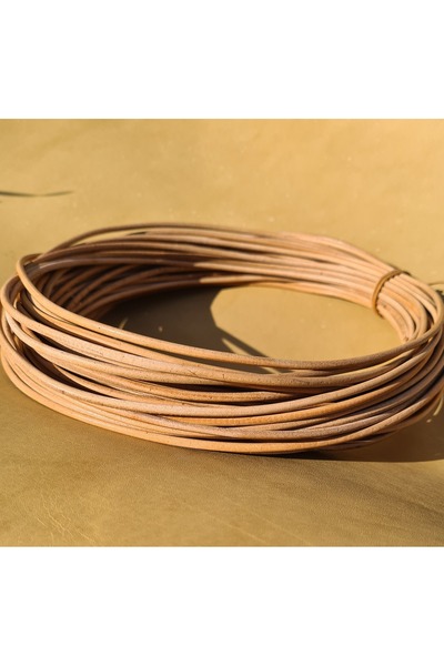 Nemma Deri 3mm yuvarlak deri ip-sırım(10 metre)