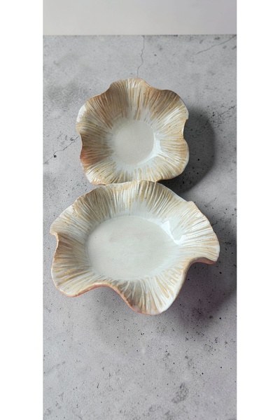 Terra El yapımı 2'li "Yaprak" Sunum Kasesi