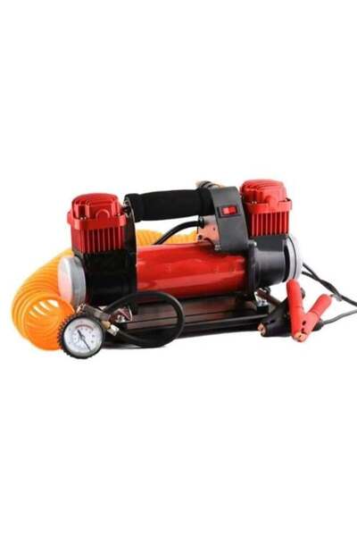 Generic 12v Portable Automatic High Pressure Car Inflator Full Metal Double C...