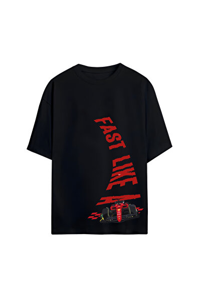 STİL-X Μπλουζάκι Michael Schumacher με στάμπα, Unisex, 100% βαμβακερό, Oversize