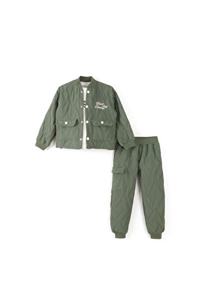 Gold Trend Boy's 3-Piece Sporty Stylish Suit with Jacket – Seasonal Combinati...