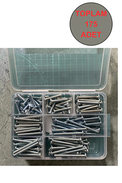 Tuna Metrik Vida Silindir Baş Kulp Vidası M4x20-25-30-35-40-45-50 mm 25 er Ad...