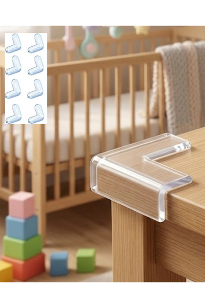 Mestore Child Safety Corner Protector Set of 8 Table Coffee Table Corner Bracket