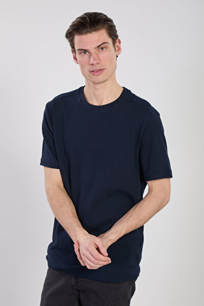 BARRELS AND OIL Bărbați Slim F material reiat B basic T tricou - Indigo