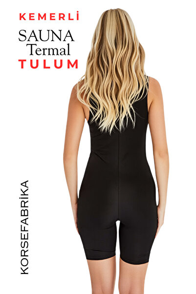 korsefabrika trend mood store Sauna Thermal Belt Piece Zippered Sweat Corset Effective Body Shaper Jumpsuit Reducing Two Sizes
