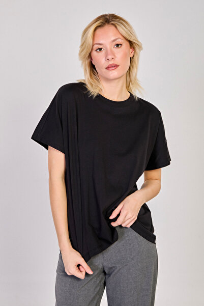 BARRELS AND OIL Γυναικείο μπλουζάκι ψηλός λαιμός με χαμηλό μανίκι oversized -...