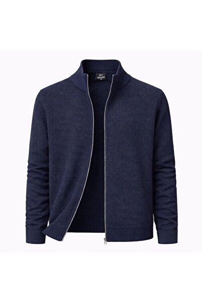 CLASSİCS MEN Jachetă de tricotat pentru bărbați Turbulance slim fit cu fermoa...