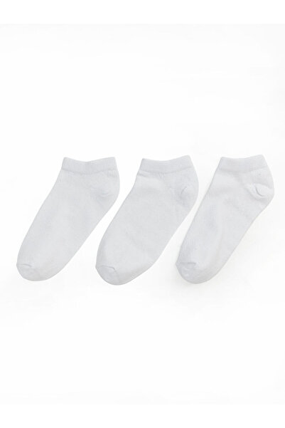 LC Waikiki White Women's Booties Socks 3-Pack