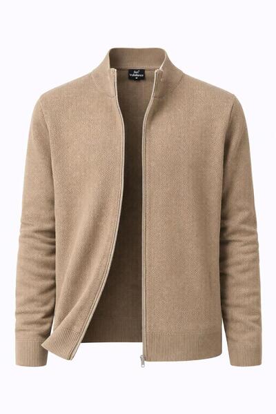 CLASSİCS MEN Turbulance Slim Fit Men's Full Zip Knit Jacket - 7521