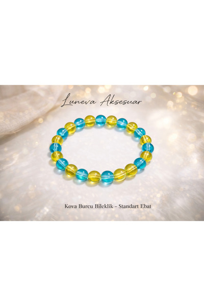 LUNEVA AKSESUAR سوار الأبراج - سوار من الخرز المرن - مع 12 خيارًا للأبراج - س...