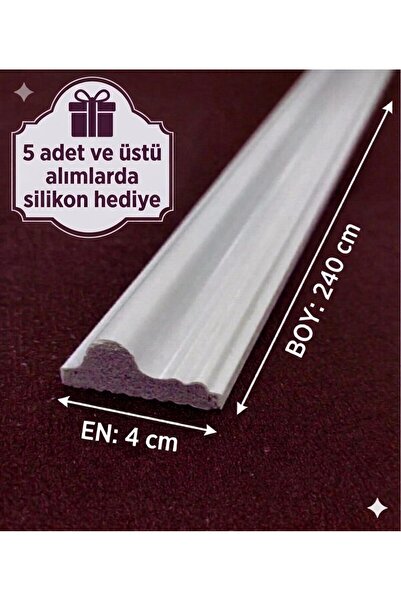 maakutaş Boyanabilir polimer dekoratif duvar çıtası, salon çıtası, koridor çı...