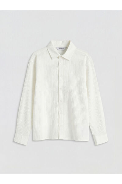 LC Waikiki Textured Boys' Shirt
