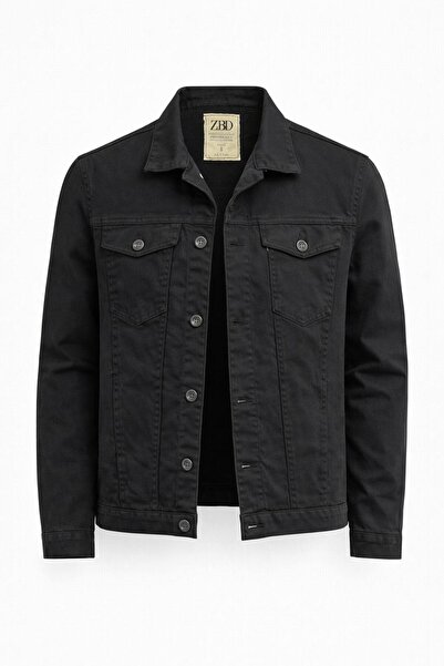 CLASSİCS MEN Zbd Men's Jean Denim Standard Fit Pocketed Button Denim Jacket 7590