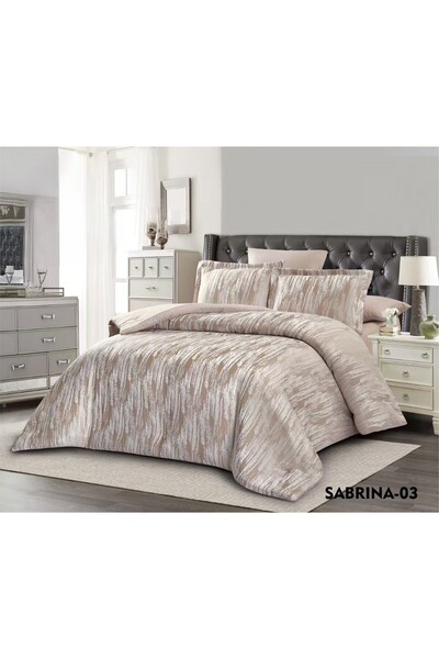 miral Luxury summer jacquard double bedsheet set made of soft microfiber, 240...