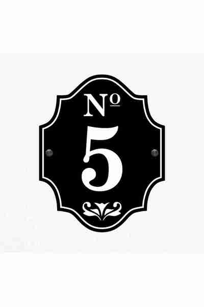 zafrakreklam باب - فيلا - حديقة - شقة - رقم الجدار 25x20 سم رقم رقم الباب - 5...