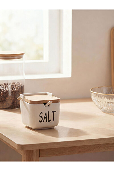 LC Waikiki I Ceramic Storage Container with Wooden Lid from Freezen Store