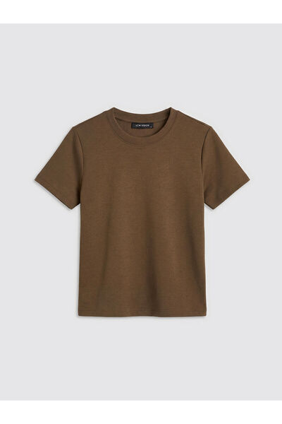 LC Waikiki Seray New Season Crew Neck Soft Touch Women's T-Shirt
