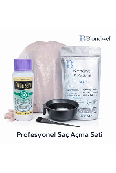 BLONDWELL PROFESYONEL SAÇ AÇMA SETİ 50 GR TOZ AÇICI