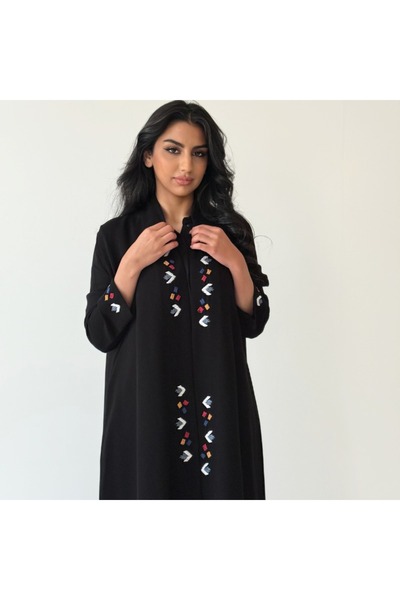 NNNN Abaya with embroidery and beadwork