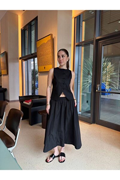 ALVOR Mng Muadil Linen Blended Fabric Vest