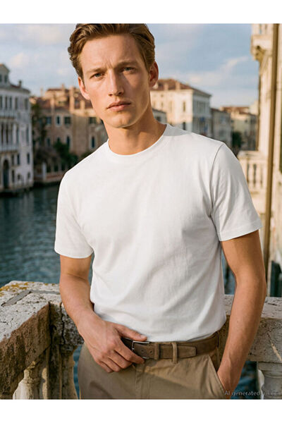 LC Waikiki I %100 Cotton Relaxed Fit Basic Thick T-Shirt from Freezen Store