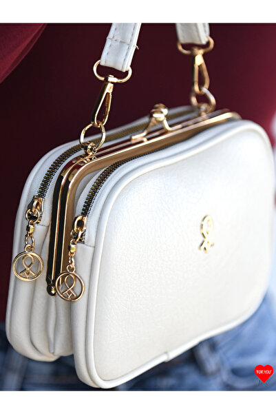 JARA Bag Dublin Kadın 4 Bölmeli Astarlı Burslu, Fermuar Kapamalı El Kol Ve Om...