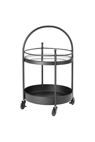 IKEA banyo servis arabası , siyah, 55x35 cm