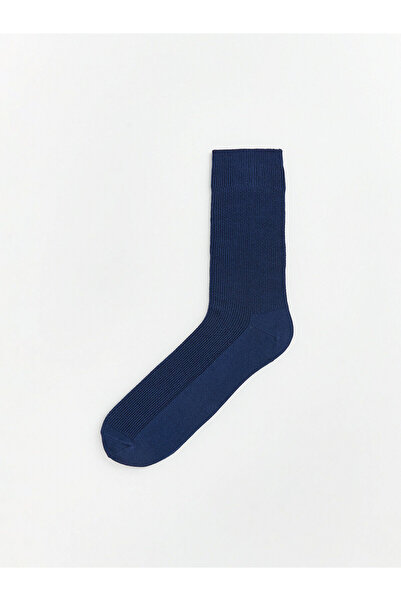 LC Waikiki Nevavm Farkıyla Lcw Accessories Navy Blue Plain Men's Socks