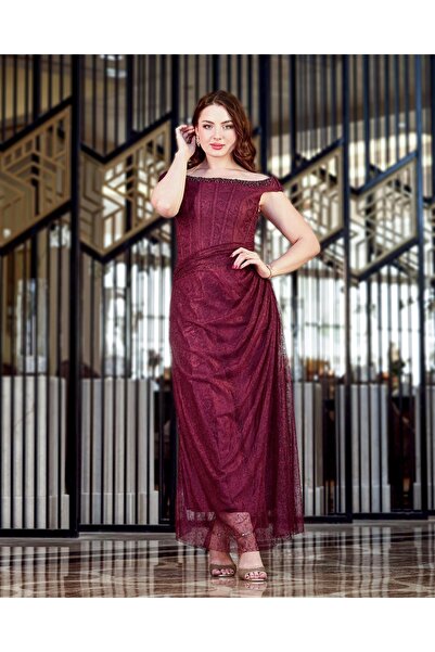 Opera Fashion Long Lace evening dress adorned with crystals