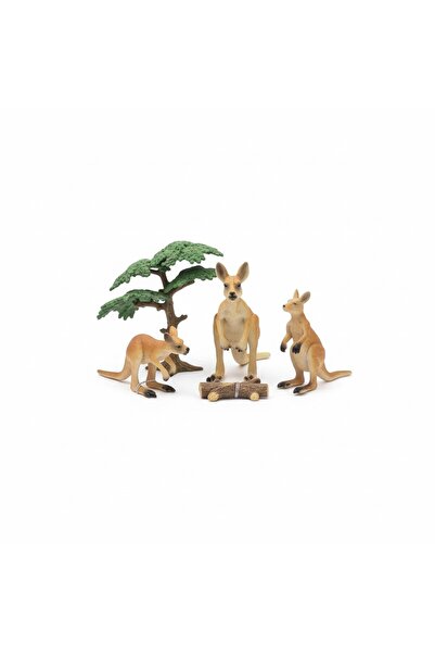TUFY TOYS KANGURU AİLESİ FİGÜR SETİ- MODEL HAYVAN OYUNCAK