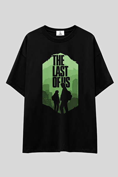 UmbraWear تي شيرت The Last of Us كبير الحجم |   تي شيرت للجنسين 100% قطن أسود...