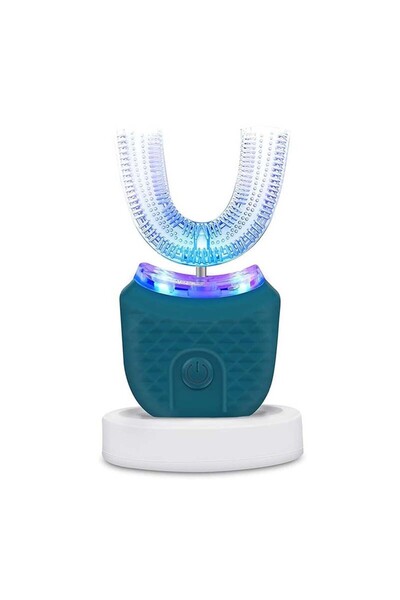 Choice3 Dark Green Dental Care U shape electric toothbrush manufacturer 360 d...