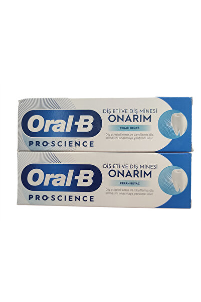 Oral-B DİŞ ETİ VE DİŞ MİNESİ ONARIM FERAH BEYAZ DİŞ MACUNU 75 ML X 2 ADET