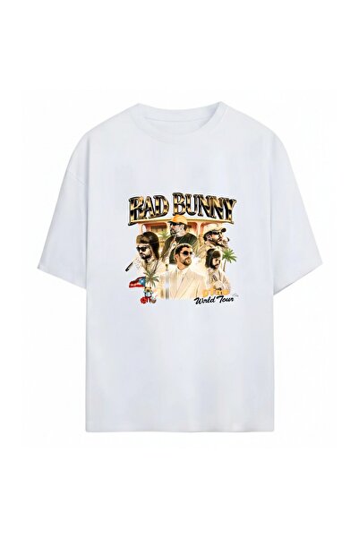 SVART WEAR Bad Bunny Printed Unisex Oversized 100% Cotton Pack T-Shirt