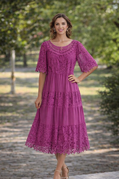 lare فستان إيطالي بتصميم فراشة