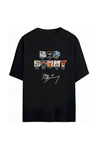 SVART WEAR Μπλουζάκι Bad Bunny με στάμπα Unisex Oversize από 100% βαμβάκι