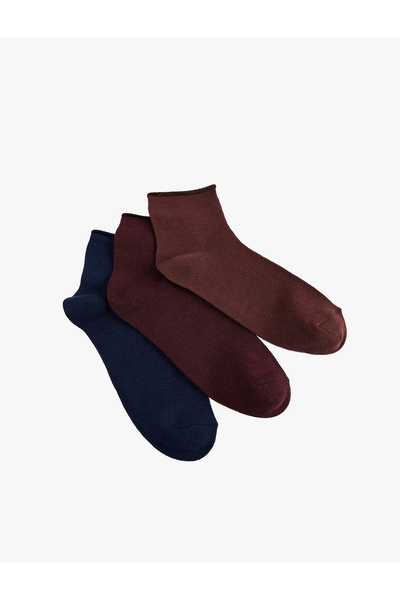 Koton Multicolored Basic 3-Piece Sock Set