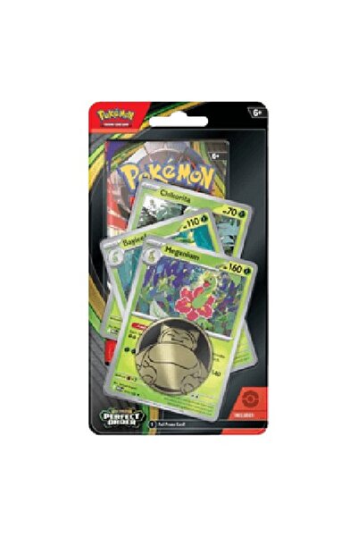 Pokemon Ordine perfectă: Blister Meganium Premium Checklane