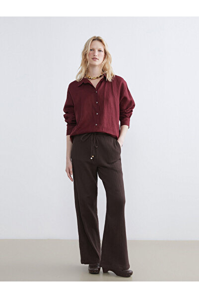 LC Waikiki Peak New Season Women's Muslin Pants with Elastic Waist